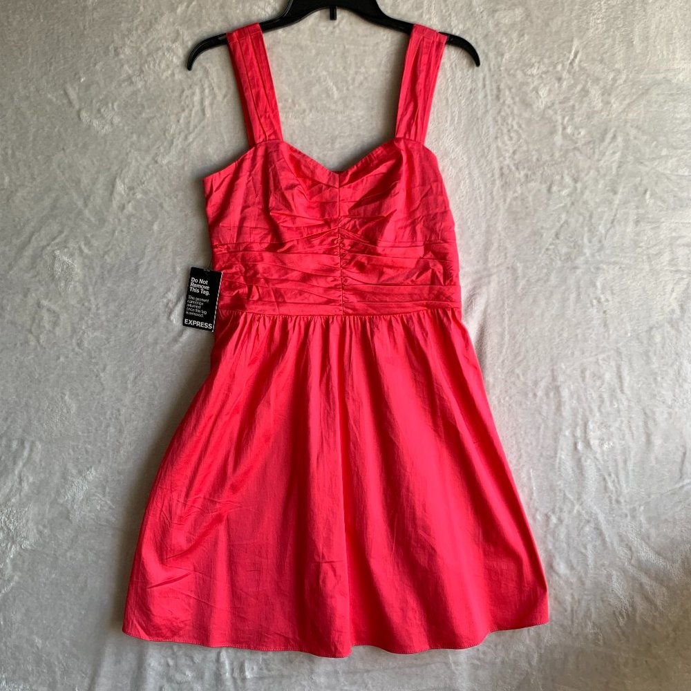 NEW Express SunDress Women's Size 10 Sleeveless Coral Pink